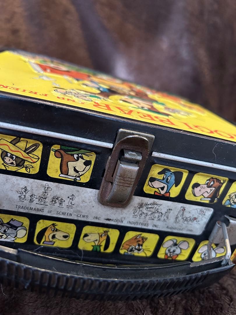 ヴィンテージ 1961年 ヨギベアと仲間たちのメタルランチボックス
