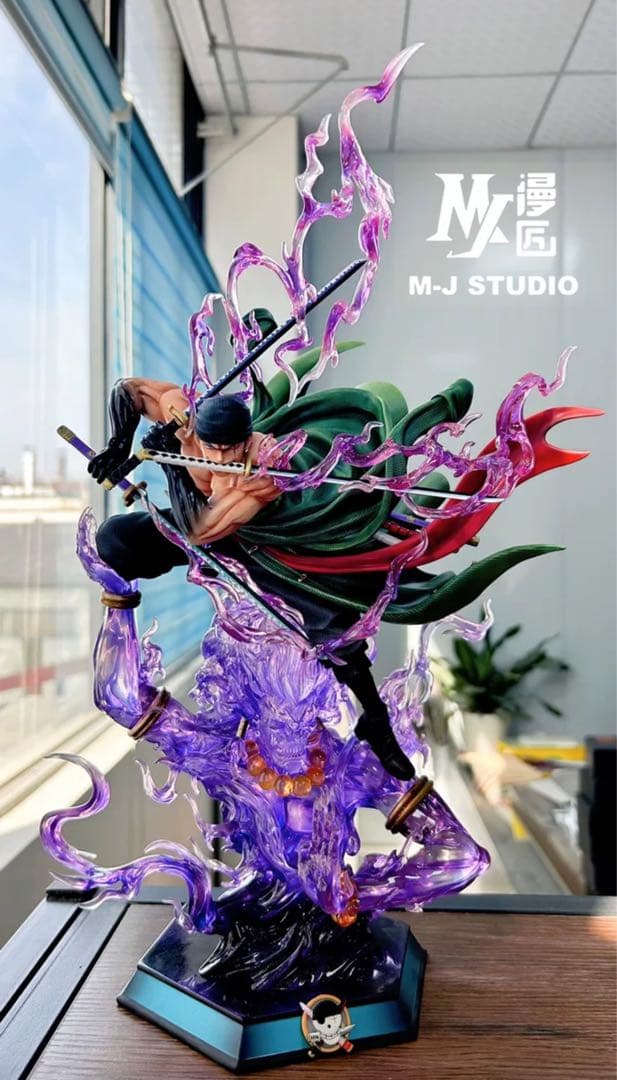 ゾロ緑色ver. 台座透明版 MJ ガレージキット ワンピース