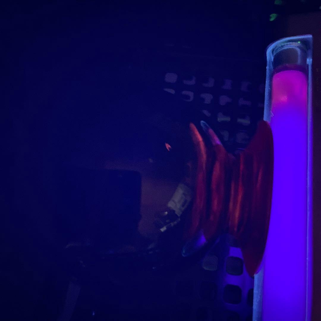 骨董　時代ガラス　希少緋色　朱赤　赤胴　取手付き　アイスクリームコップ　氷コップ