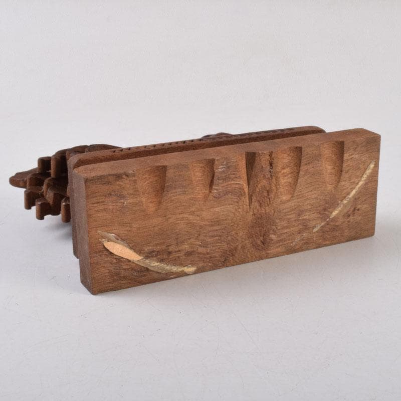 仏教美術　古銅鍍金　絡子環　円環　置物　縁起物　唐木台座付　C　R9219