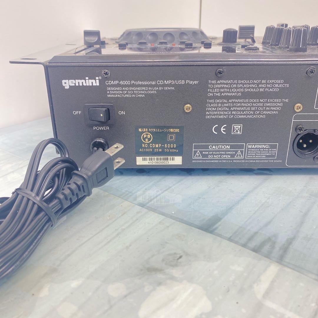 GEMINI CDMP-6000 ジェミナイDJターンテーブルCDMP3 CDJ