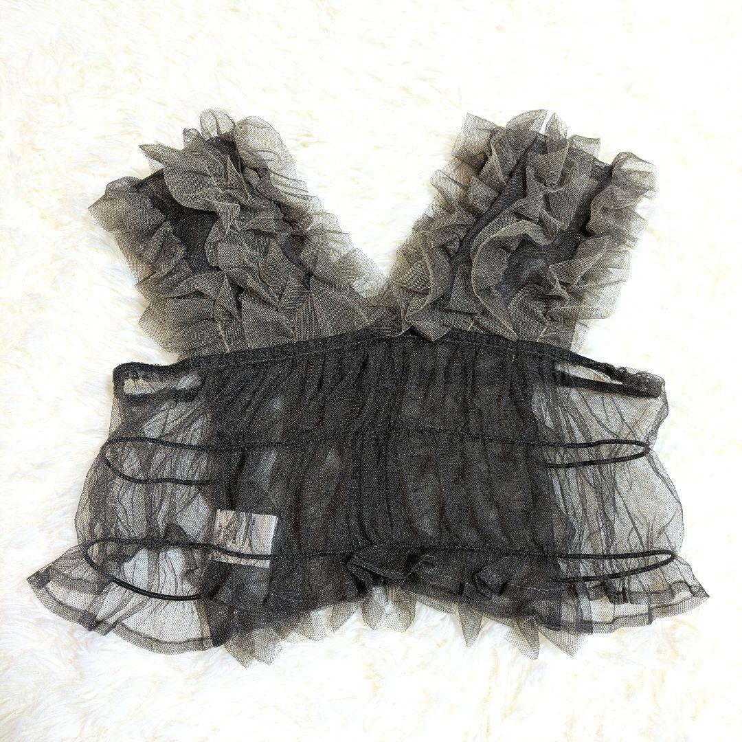 【kana】チュールボリュームフリルベストシアートップス ワンピース 3点セット