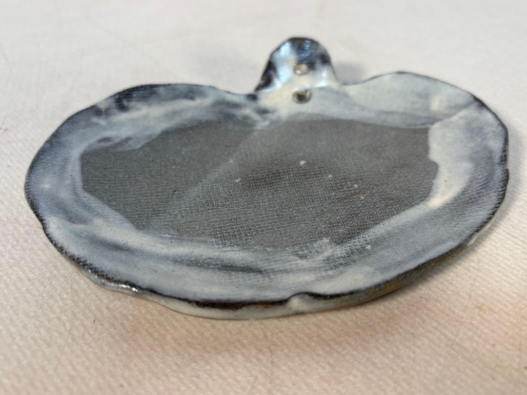 陶器製　持ち手付き小皿 6個セット