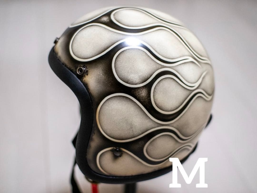 M 極小帽体　500tx スモールジェット　アイボリーエイジング黒フレア