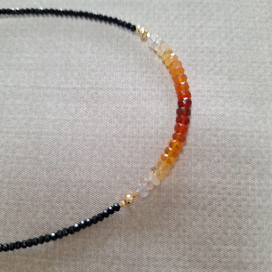 オパールビーズネックレス