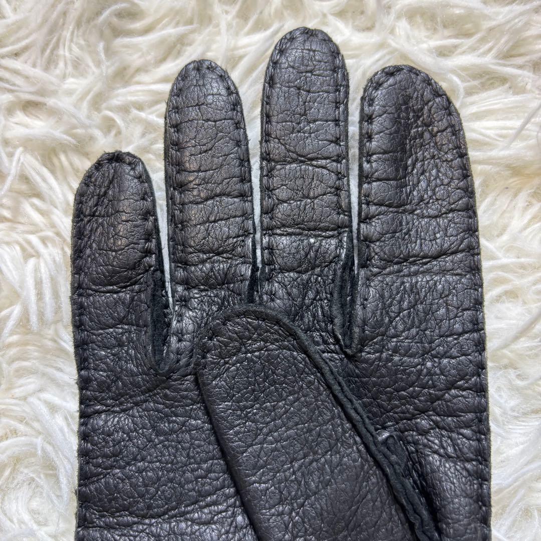 Kuro✨DENTS デンツ ペッカリーレザー　グローブ 革手袋 英国製
