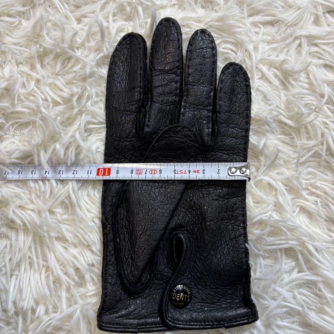 Kuro✨DENTS デンツ ペッカリーレザー　グローブ 革手袋 英国製