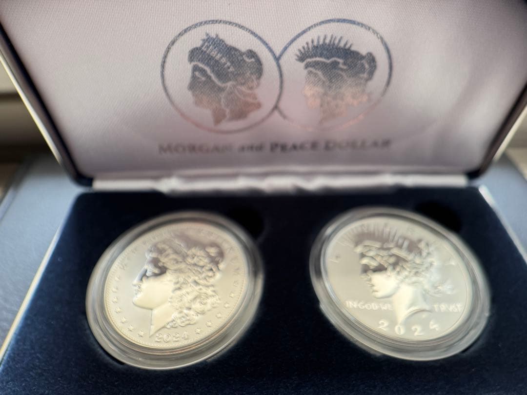 2024 モルガン & ピース ダラー リバースプルーフ 2セット 銀貨