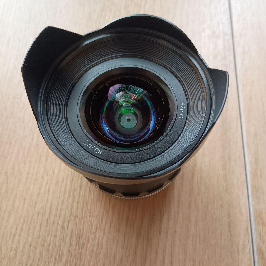 【美品　PERGEAR 12mm F2 広角マニュアル単焦点レンズ FXマウント