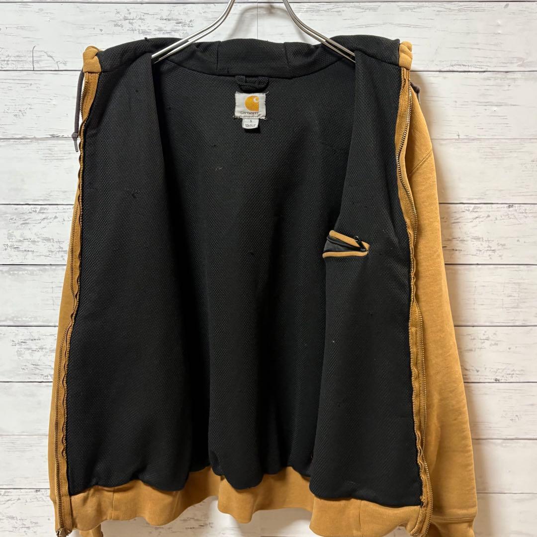 carhartt ジップアップパーカー S ブラウン キャメル
