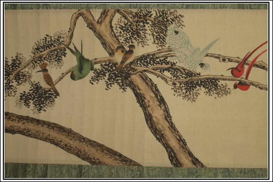 骨董市仕入れ品　中国明時代の掛軸　激安骨董品　肉筆保証BD409A11-6