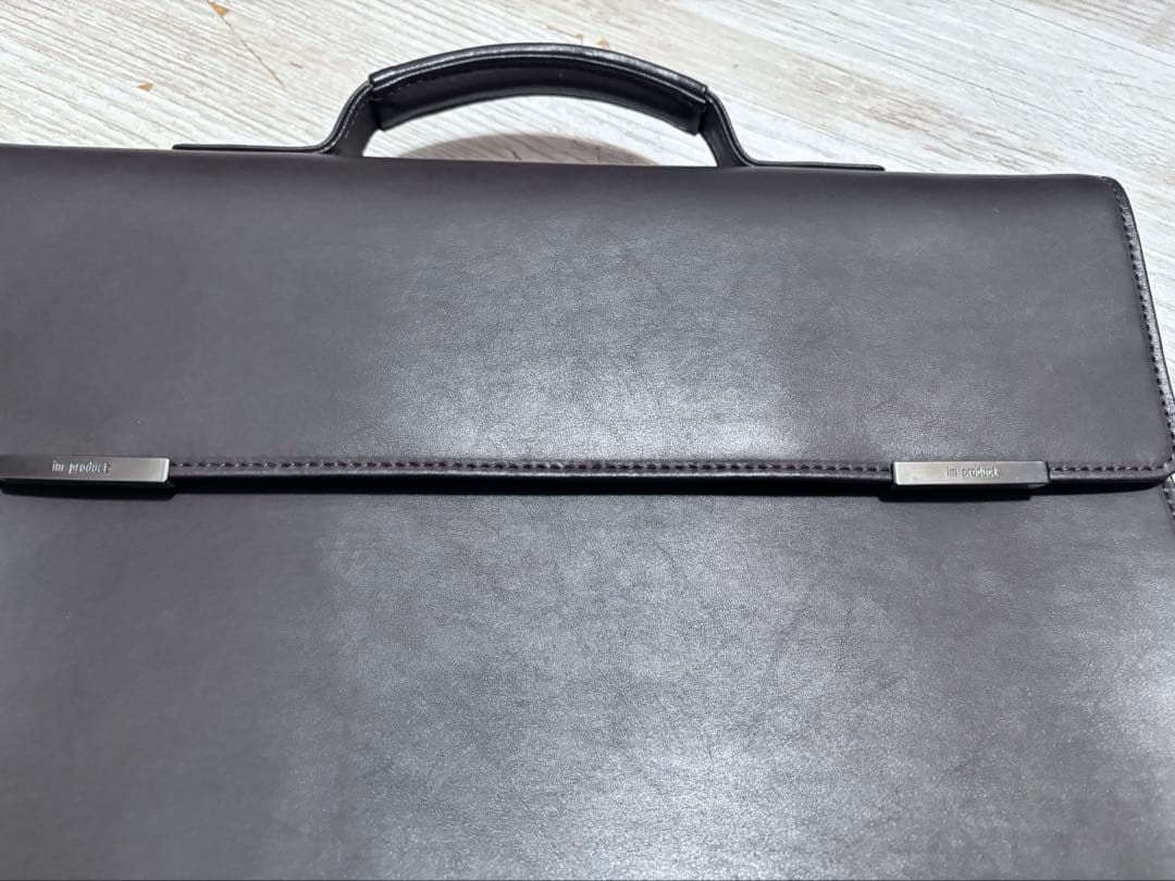 イッセイミヤケ　im product ブラウン　レザー　ブリーフケース　未使用