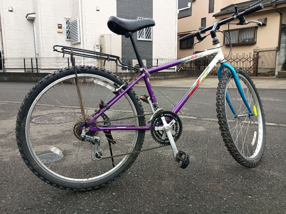 モノ好き様限定　マウンテンバイク26 3✕6段　ホワイトパープル狭山市引き取り