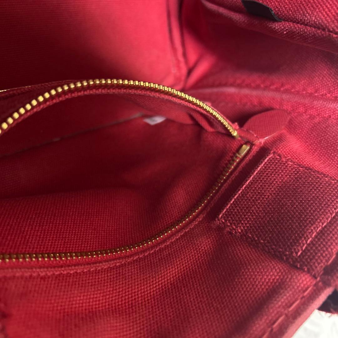 【正規品】PRADA プラダ　カナパS デニム　ハンドバッグ ギャランティーあり