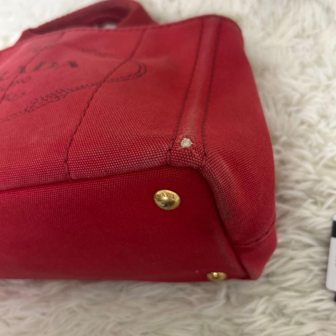 【正規品】PRADA プラダ　カナパS デニム　ハンドバッグ ギャランティーあり