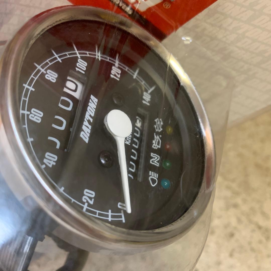 デイトナ 機械式 スピードメーター 未使用品 ステンレスボディー