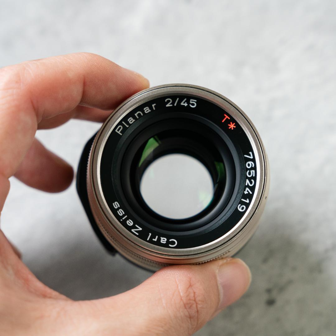 CONTAX G1D ＋ planar 45mm TLA 140 flash