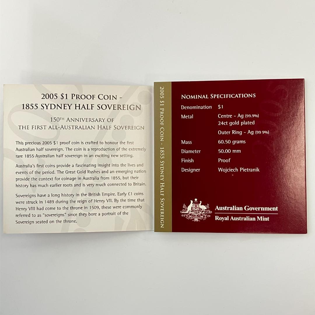 オーストラリア造幣局発行 シドニー・ハーフソブリン誕生150周年記念