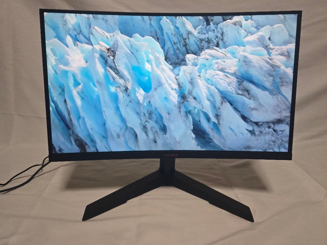 KOORUI 曲面モニター ゲーミングモニター M24G3F 湾曲 24E6C