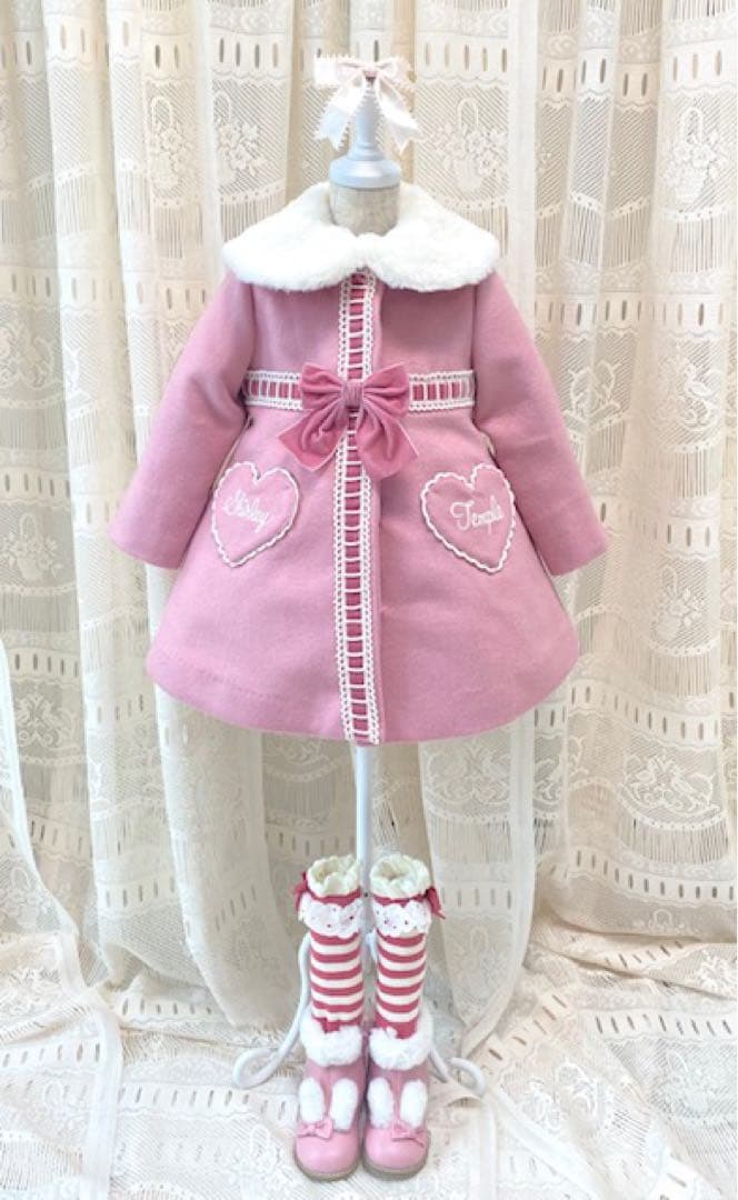 シャーリーテンプル ラッピングリボンウールコート