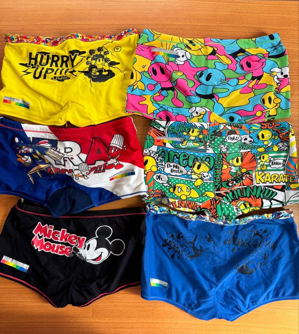 arenaの競泳練習水着とキャップとTシャツとアクセサリーのセット