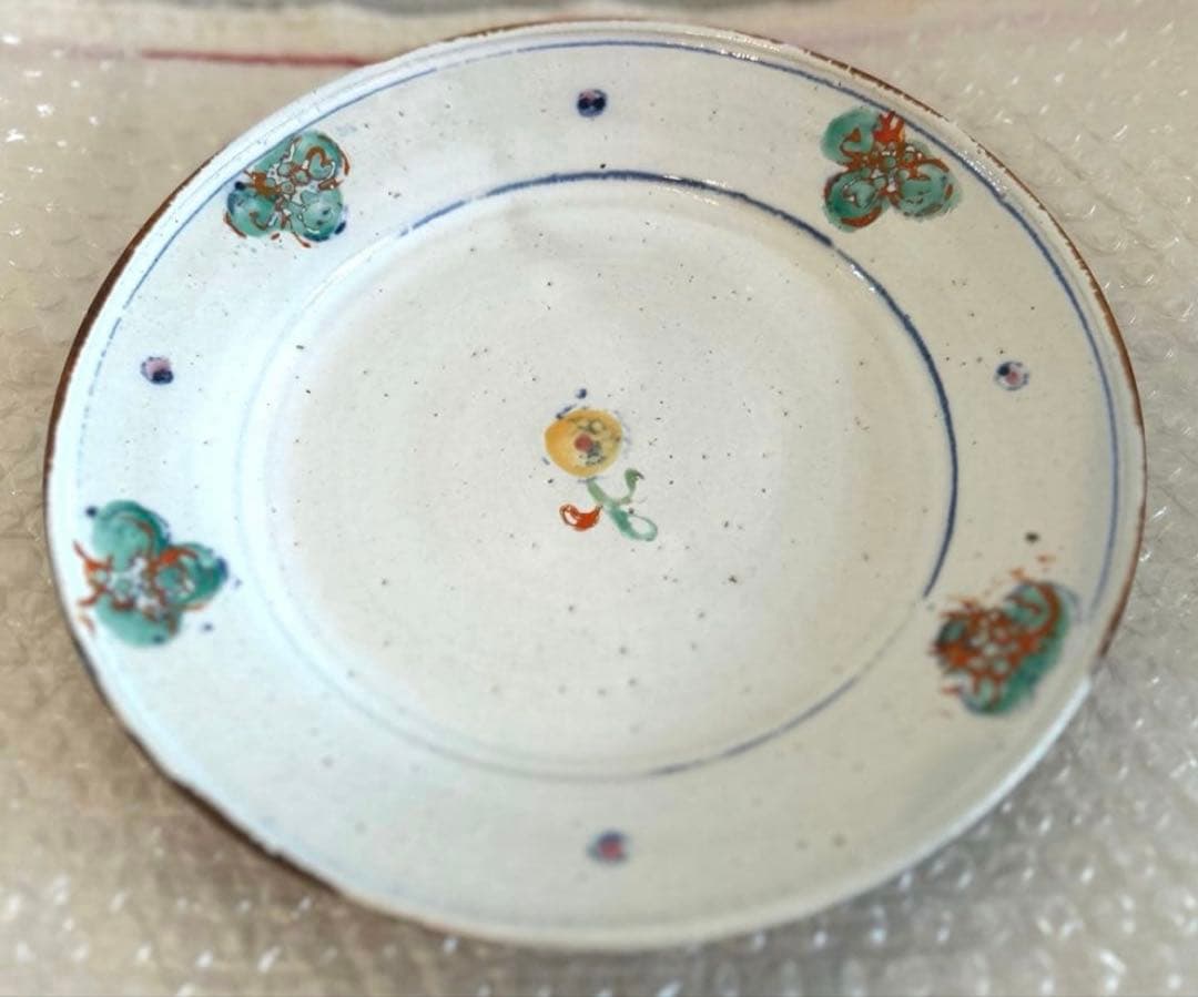 伊藤聡信　色絵　皿　7寸約21.5cm【メルカリ便】新品未使用プレート大皿 レア