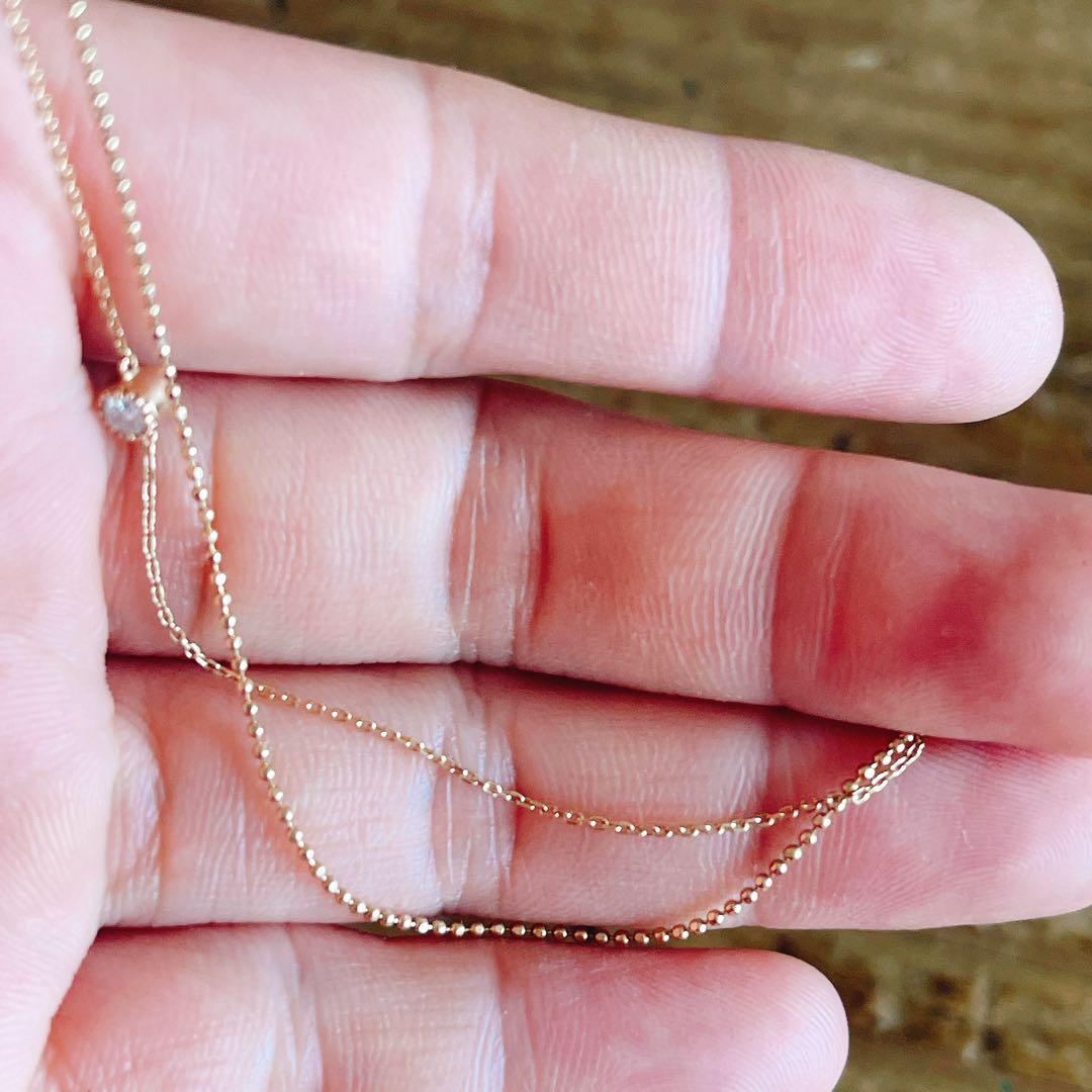 4°C ダイヤモンド　タンザナイト　ブレスレット兼アンクレット　10K