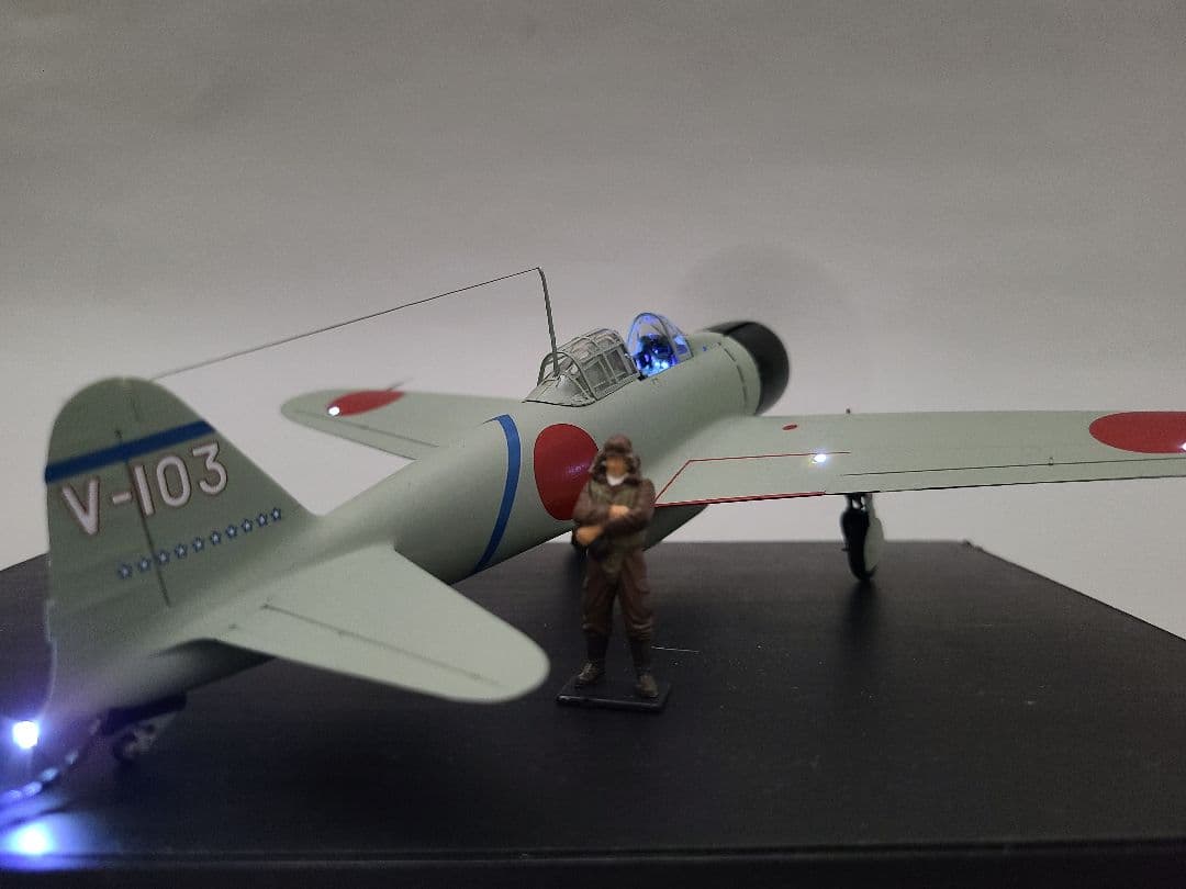 零式艦上戦闘機21型 坂井三郎乗機リアルモーターライズ完成品