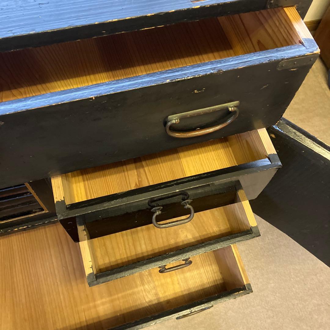 時代箪笥（約幅８８、高８３、奥４５㌢、重３２㌕／説明・写真見直し、写真２０追加）