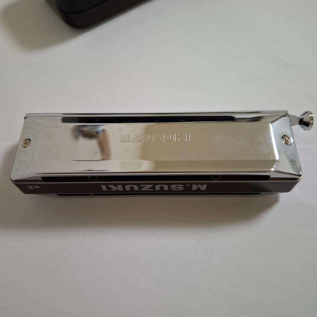 【美品】SUZUKI スズキ クロマチックハーモニカ SCX-48C