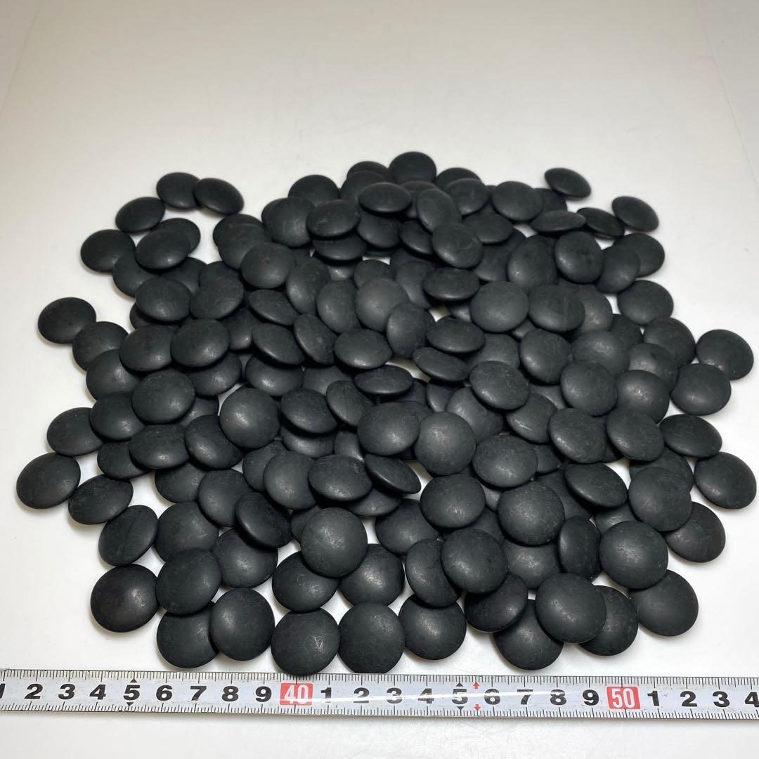 本蛤石,那智黒　碁石　木箱付　白180/黒193/1995g 東N7-1021①