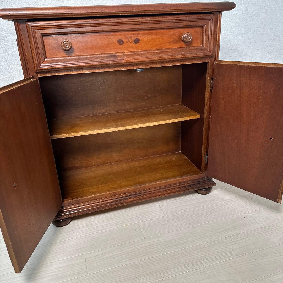 イタリア製 象嵌細工 アンティークスタイル コンソール キャビネット i4※