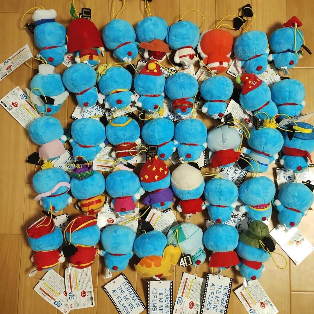 ドラえもん 映画 40周年記念 マスコット ぬいぐるみ　39点 セミコンプ　新品