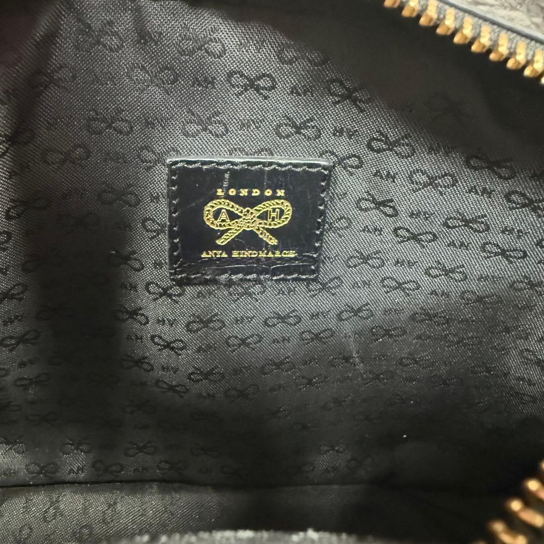 アニヤハインドマーチ ミニ カーカー クロコ 2way ショルダーバッグ