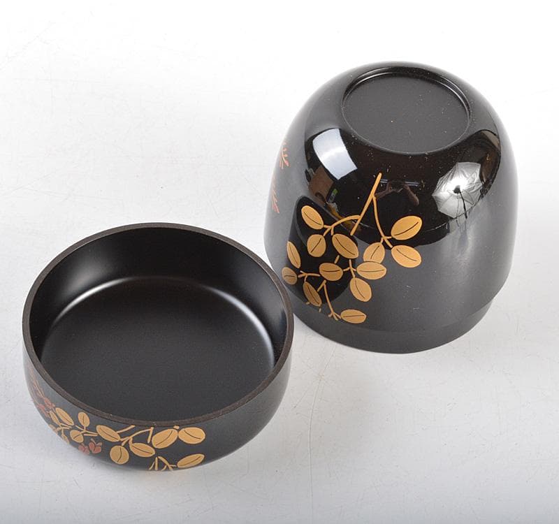 茶道具　輪島塗　蒔絵師　一后一兆監修　萩棗　共箱　V　R5117