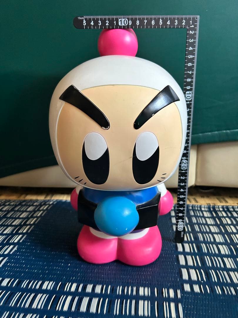 ボンバーマン　ソフビ貯金箱　約32㎝