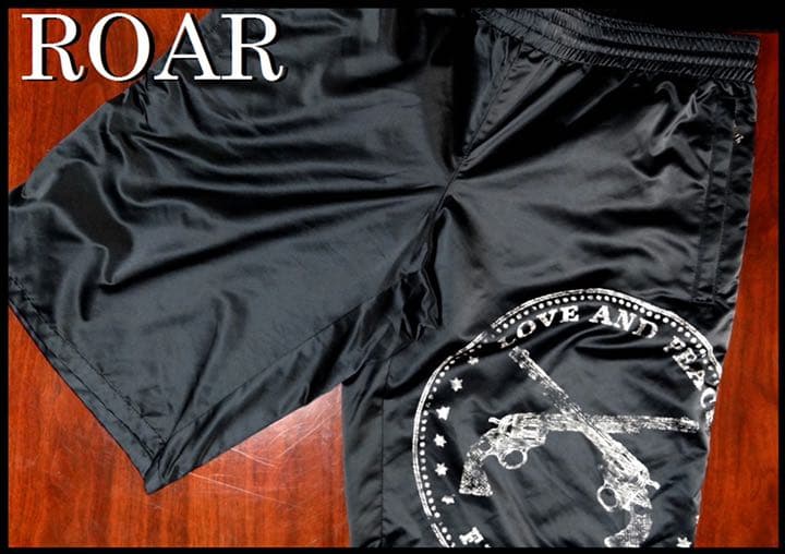 ROAR モチーフ スイムパンツ 水着 黒 2 M ロアー メンズ 海パン