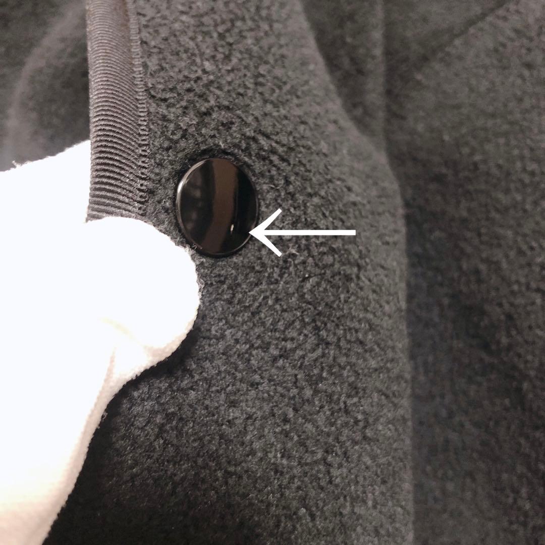 DANTON ダントン　ブラック　黒　フリースベスト　スナップボタン　サイズ40