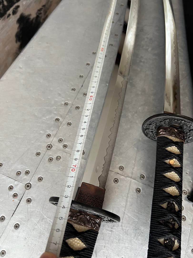 日本刀 2本セット 黒色 模造刀 大小セット