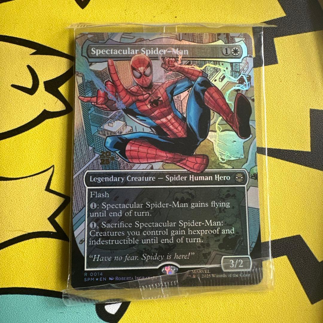 【EN】【Foil】ボーダーレス スペクタキュラースパイダーマン プレリ　プロモ