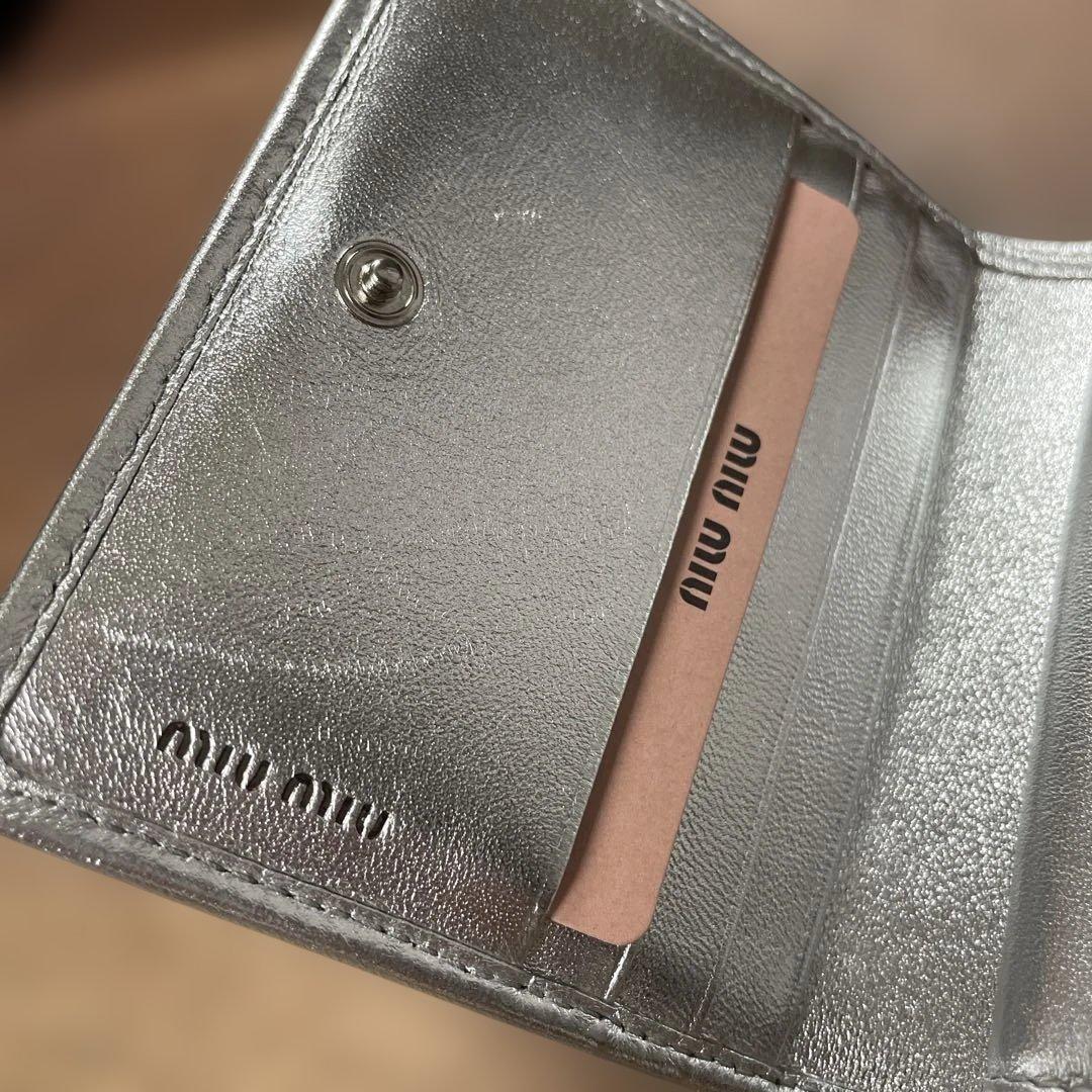miumiu☆ミュウミュウ☆マテラッセレザー折り財布