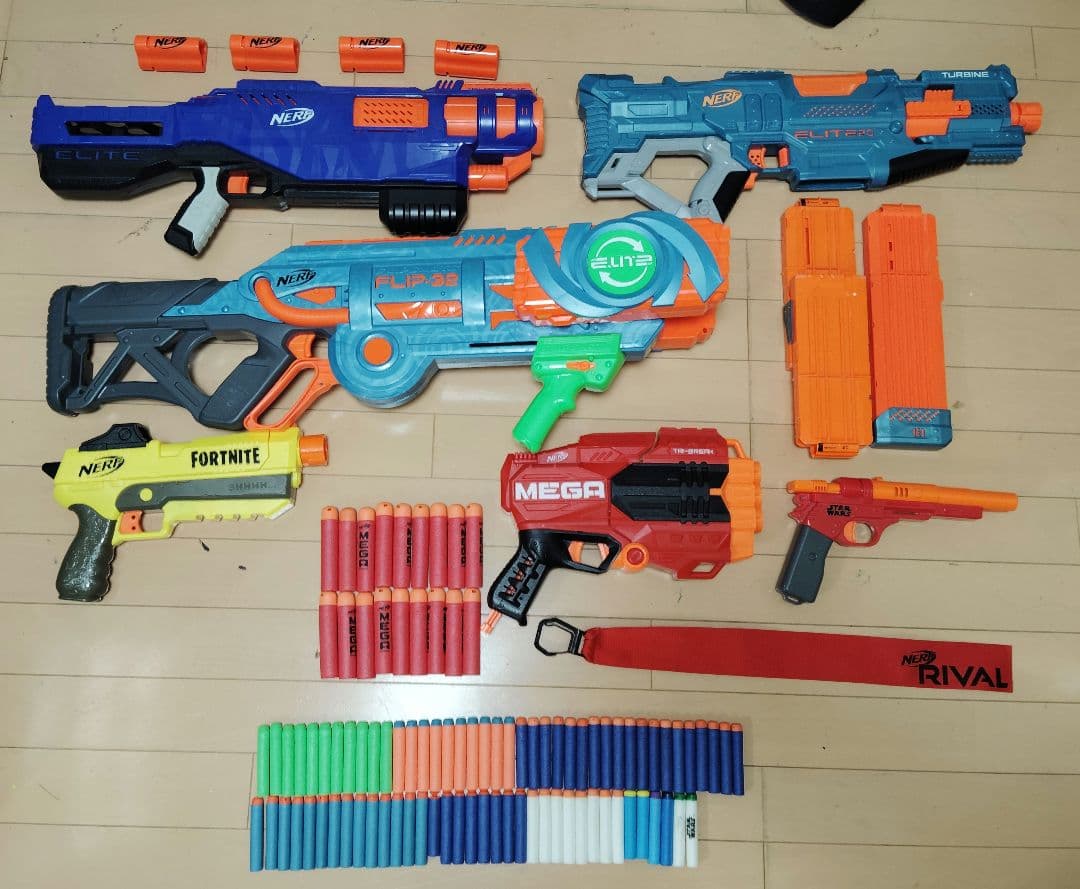ナーフ　トリロジー、フリップ、電動など　6台セット