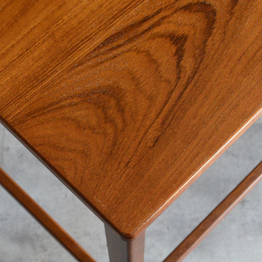 ヴィンテージ チーク ネストテーブル 抽斗付 サイドテーブル ナイトテーブル