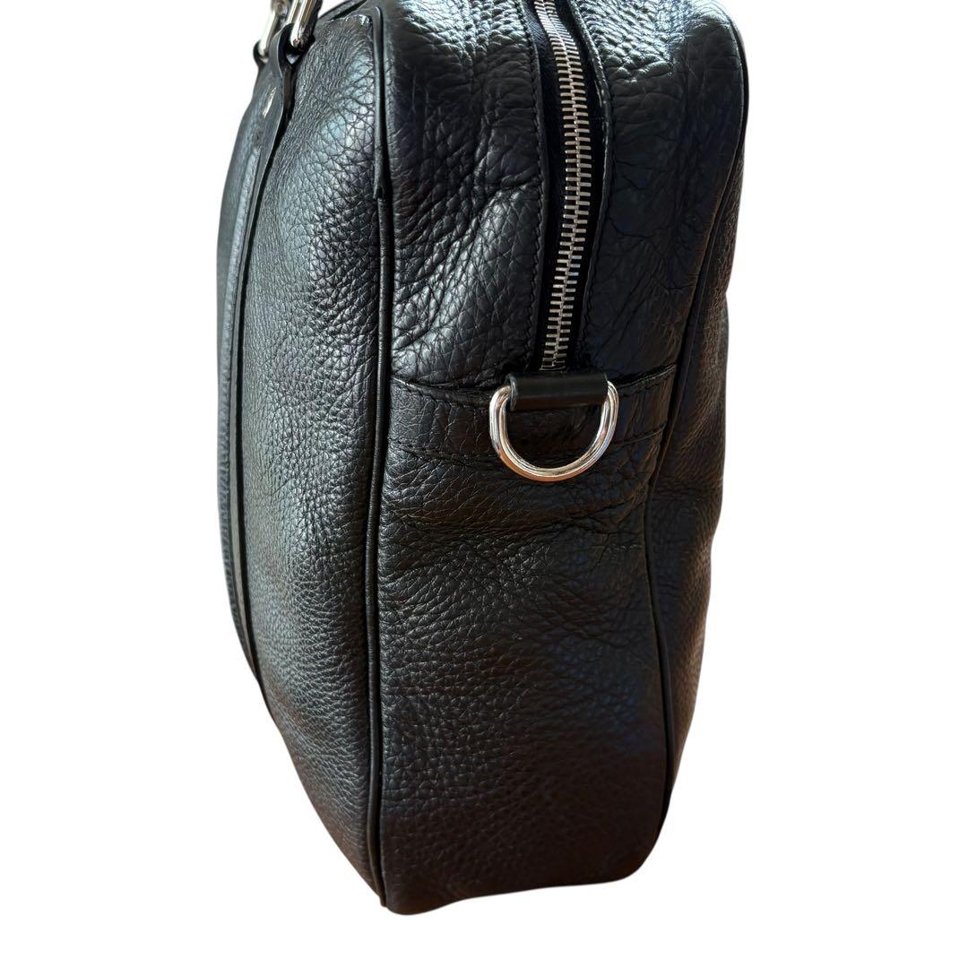 美品✨GUCCI シボ革 ビジネスバッグ 黒 ブリーフケース　ブラック　大人
