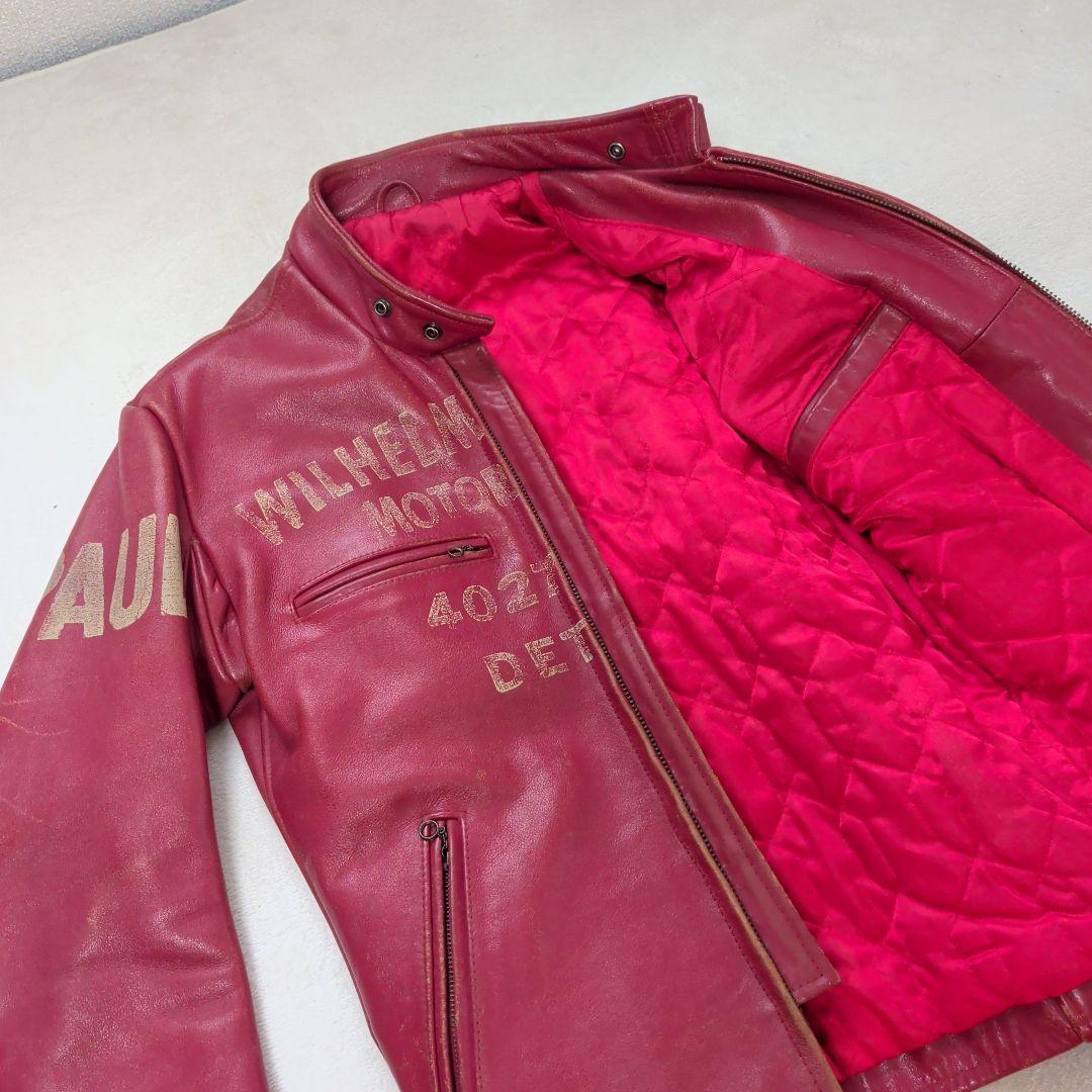 ドッグファイト　レザー　シングルライダースジャケット