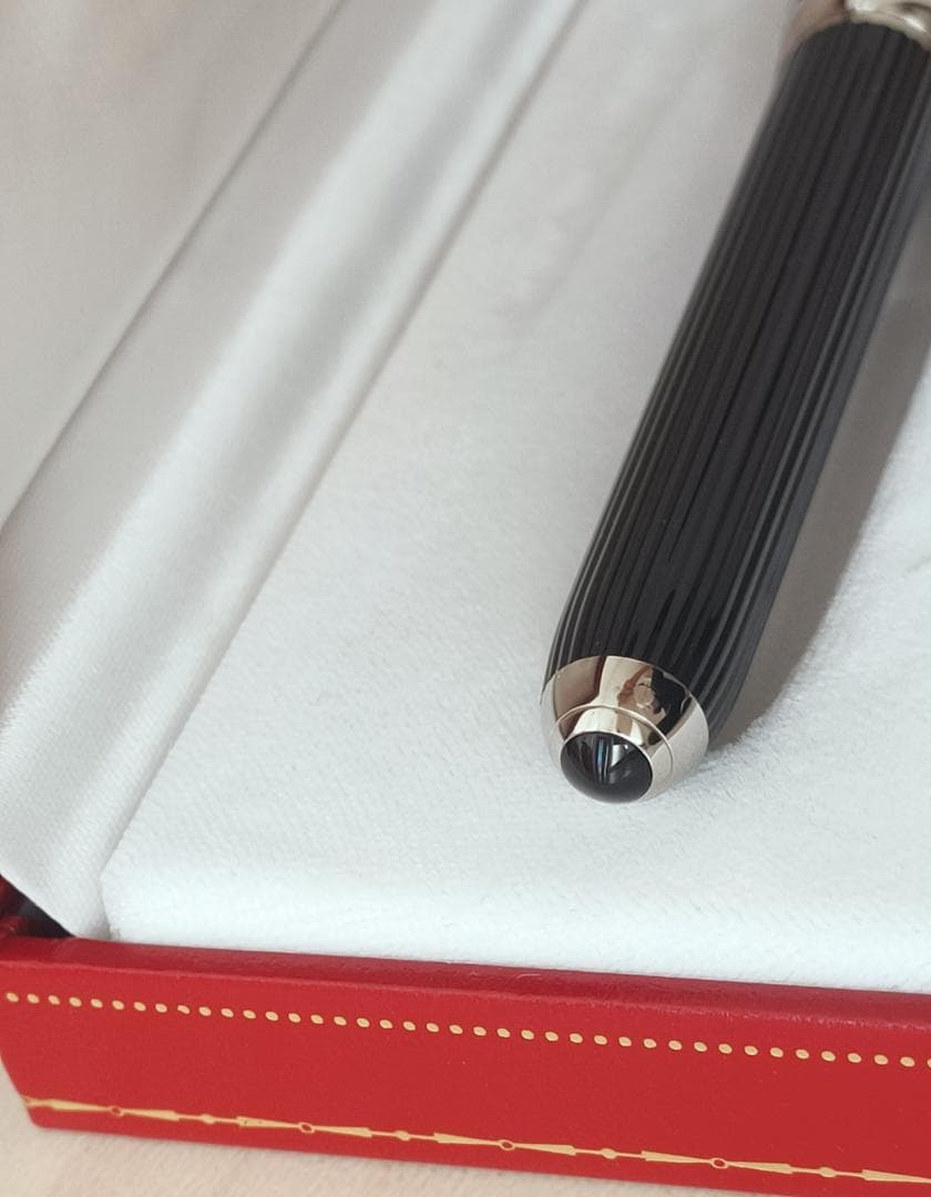 極美品　ルイ　カルティエ　18K　万年筆　プラチナフィニッシュ　ST170039