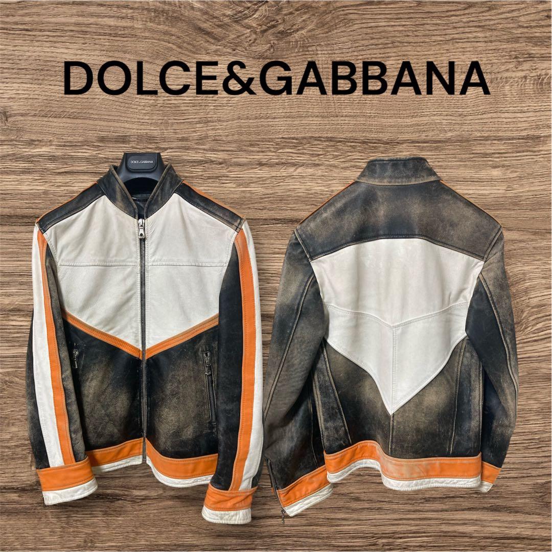 ドルチェ&ガッバーナ　D&G　レーシング　シングルライダース　春コーデ