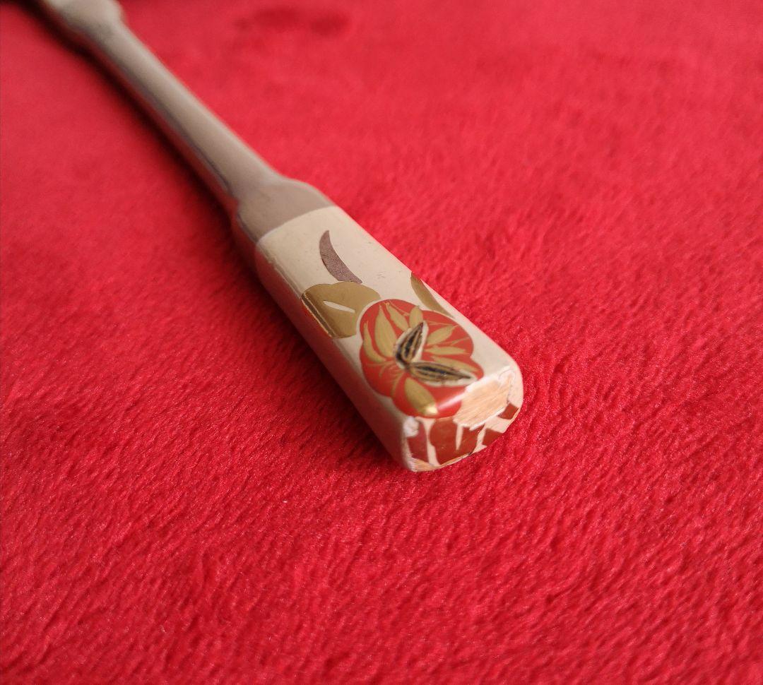 アンティーク 希少 松哉 櫛 簪 金彩 シェル 松竹梅 装飾 2点セット