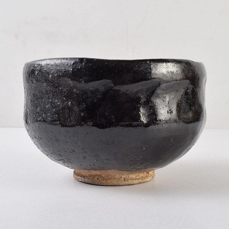 茶道具　楽吉左衛門　十二代弘入作　黒楽茶碗　時代箱　M　R9248