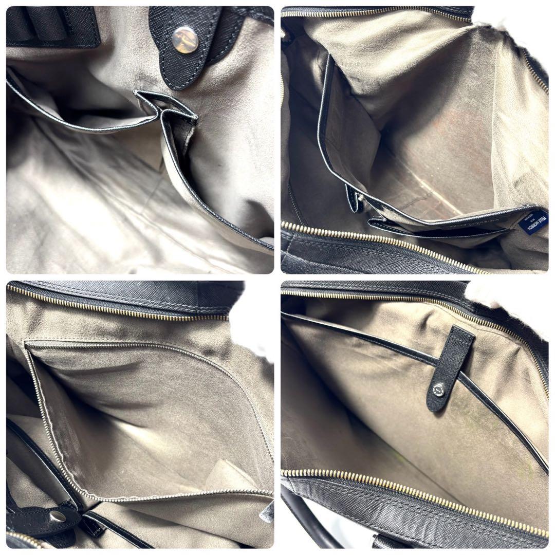 ✨希少 美品✨ペッレモルビダ ビジネスバッグ キャピターノ 本革 2層 黒